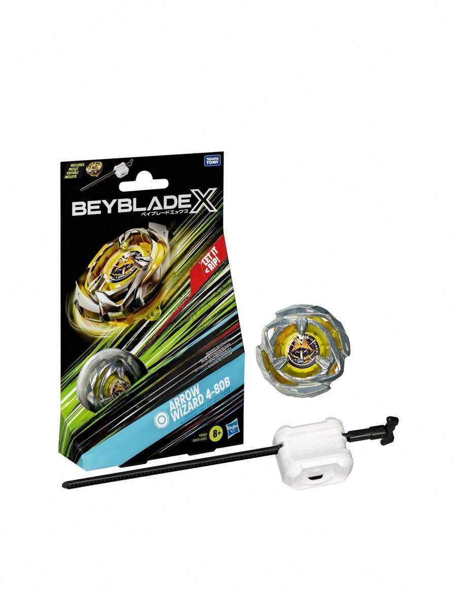 Hasbro Beyblade X Arrow Wizard 4-80B Starter Pack Spinning Top And Launcher G0175EU4 - Multicolor - View 1