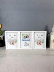 Khung ảnh nhiều mảnh màu đen, 2, 3, 4 tấm ghép hình, có bản lề, chứa ảnh tiêu chuẩn 4x6 và 5x7. Món quà lý tưởng cho Ngày của Mẹ, Lễ cưới, Kỷ niệm, dành cho gia đình, bạn bè, trang trí nhà cửa, văn phòng, bàn làm việc. - Nhiều màu - Xem 9