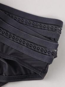 WENEZON Men's Elephant Print Elastic Waist Casual Briefs - Grey - View 6