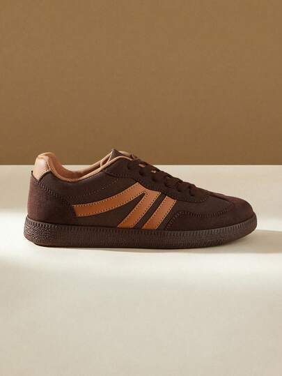 CUCCOO EASI 2026 Nya Vår/Höst Vintage Mångsidig Mode Minimalistisk Platta Casual Utomhussport Mjuk Sula Halkfria Sneakers För Dam, Plus Size