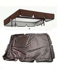 1pc Waterproof Swing Chair Top Cover Outdoor Garden Park Swing Chair Sun-Shelter Top Covers - Multicolor - View 3