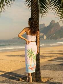 CAJUNI 热带风景印花图案搭配热带度假系列 - 彩色 - 查看 2