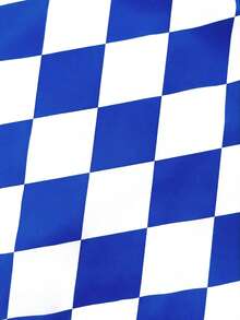 GlowEve CURVE 大码优雅刺绣提花半身裙 - 藍色 - 查看 4