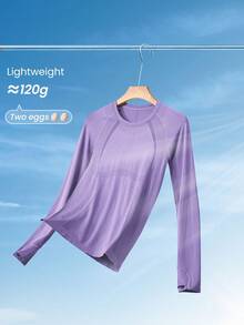 GLOWMODE Women Plus Size Sports Tees & Tanks - Mauve Purple - View 5