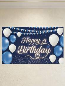 跨境新款摄影背景布，摄影道具背景布 - 藍色 - 查看 2