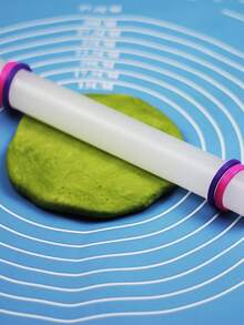 SHEIN Basic living 1pc Non-Stick Rolling Pin, Adjustable Dough Roller For Baking - White - View 5