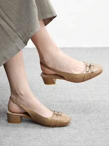 CUCCOO BIZCHIC Sandale cu toc înalt pentru femei, cu design cataramă, la modă, purtate zilnic, la modă