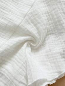 Soleia 女士度假金属花朵装饰吊带上衣和迷你裙时尚两件套 - 白色 - 查看 7