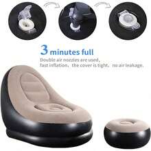 Slouchy BeanBag Sofas Cover Chair No Filler Lounger Seat Bean Bag Pouf Puff Couch Tatami Living Room High Quality Inflatable Bed - Multicolor - View 6