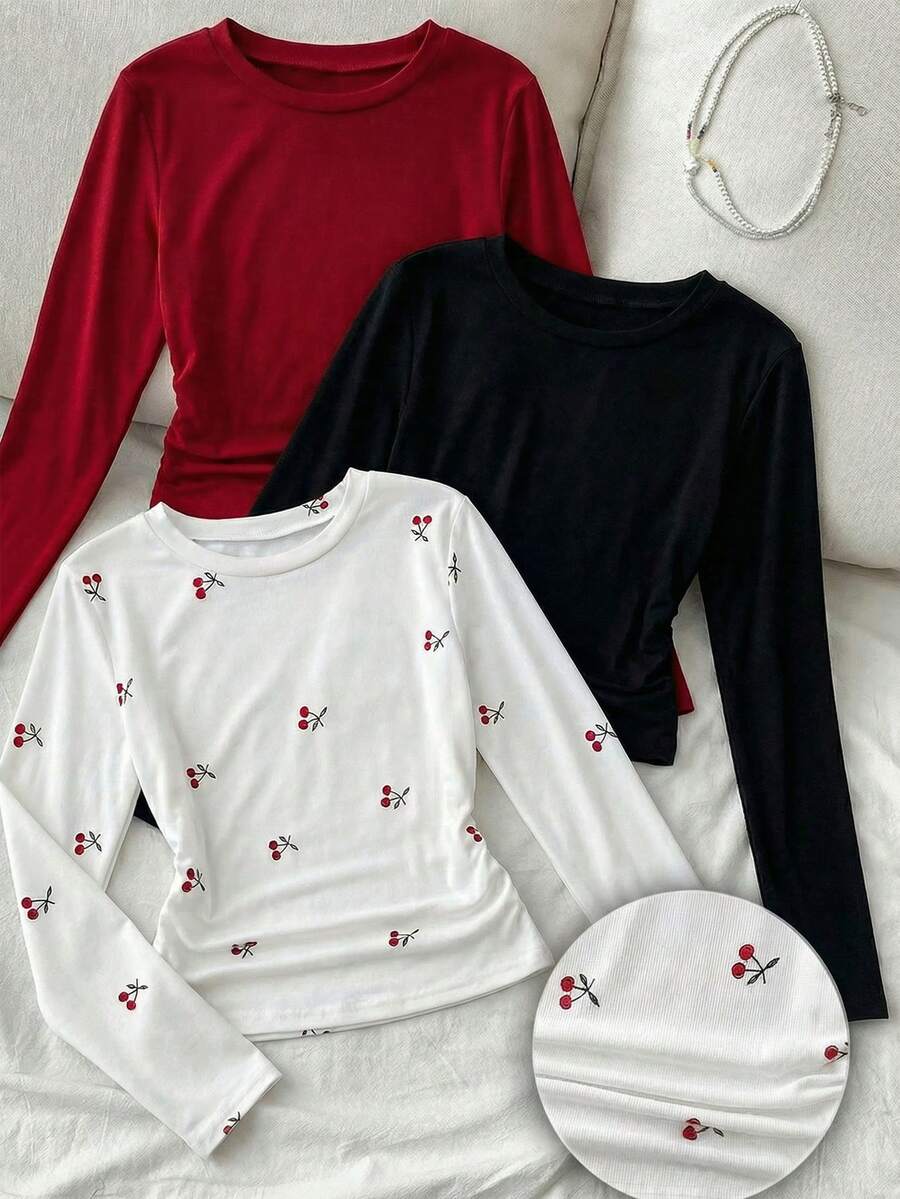 Sparklyn 这款两件套女童套装,风格休闲时尚。上衣饰有字母印花和五角星图案,长袖阔腿设计。裤子同样采用阔腿剪裁,正面饰有徽章。轻薄无绒面料,简约百搭,穿着舒适。 - 彩色 - 查看 1