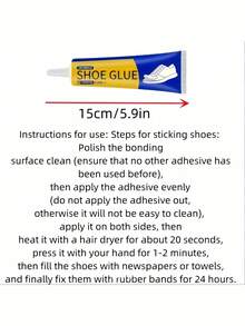 1 st 2,03 oz starkt skolim | Vattentätt reparationslim för alla skor | Viktigt för hushållet - Blå - Visa 3