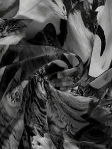 ROMWE [Lingerie] Sexy Camisole Strap Ruched Low Waist Flare Pants Women 2 Pieces Set - Black - View 4