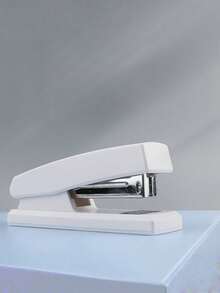 1 pieza Grapadora manual fácil de usar, adecuada para uso en oficina y escuela, grapadora de color macaron, ahorra trabajo, disponible en 5 colores interesantes, grapadora portátil de tamaño mediano - Multicolor - Ver 9