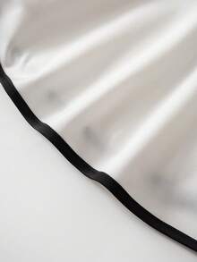 GlowEve 女士标准尺码斜肩腰带装饰荷叶边下摆优雅衬衫 - 白色 - 查看 5