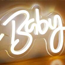 LED Acrylic Neon Sign, "Happy Birthday, Baby" Lettering Light, Decorative Light For Indoor Party Atmosphere. - Multicolor - View 5
