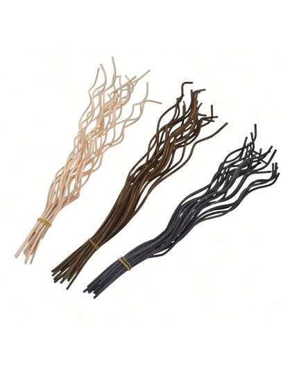 20 szt. Długie, faliste patyczki do dyfuzora z rattanu, wymienny wkład do odświeżacza powietrza, akcesorium do domu