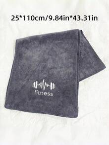 1PC Solid Color Sports Towel Quick Dry Super Absorbent Microfiber With Embroidered Logo For Gym Running Outdoor Hiking Camping Travel Essentials - Multicolor - View 4