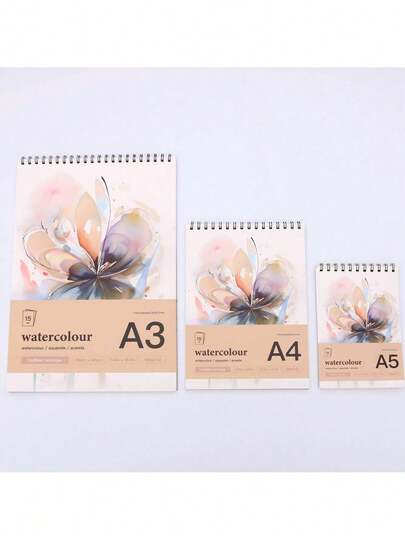 Livro de Aquarela com Textura de Grafite em Estilo de Tinta Lavada para Estudantes de Arte, Livro de Desenho para Estudantes, 180g