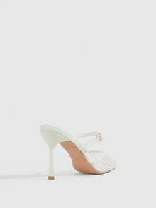 CUCCOO SZL 女士休闲通勤尖头细高跟鞋 - 白色 - 查看 3