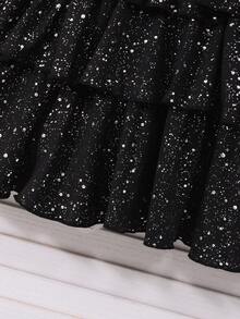 SHEIN 2pcs/Set Tween GirlsCasual Graphic Tee And Printed Pants With Bag, Fashion Outfit For Young Ladies - Red - View 6