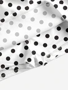 Comfortcana Bộ 2 chân váy ngắn chấm bi kiểu dáng thường ngày, đa năng cho mặc hàng ngày, dự tiệc, đi sân bay, thoải mái cho mùa xuân/hè và các lễ hội. - Nhiều màu - Xem 6