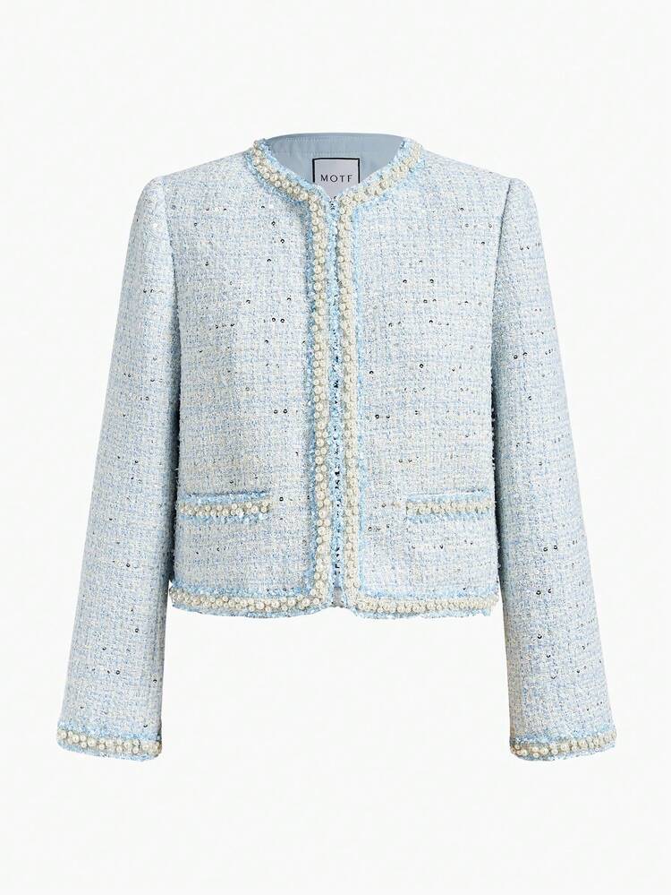WOMEN'S BOXY TWEED SHORT JACKET