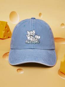 TOM & JERRY X SHEIN 女士棒球帽 - 天藍色 - 查看 2