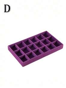 Jewelry Tray Organizer, Jewelry Necklace Earring Ring Display Storage Box, Stackable Jewelry Holder Case Makeup Cosmetic Organizer For Earrings Necklace Rings Bracelets Pendants Pearl - Purple - View 25