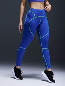 Powerista Leggings de fitness décontractés à taille élastique pour femmes - bleu indigo - Voir 7