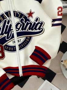 SHEIN EZwear 大码女式休闲街头风宽松卫衣，撞色设计，适合秋冬季穿着