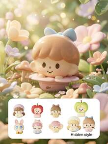 POKOJA LAND 盲盒（非毛绒填充）可爱卡通人物装饰摆件，云漫步童话盲盒系列 - 6款常规款 + 3款主题限定隐藏款，精致桌面摆件，节日送礼佳品 - 潮玩盲盒 - 查看 10