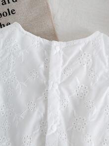 SHEIN 2pcs/Set Baby Girl Casual Cute Bow Sleeveless Top And Pants Set - White - View 8