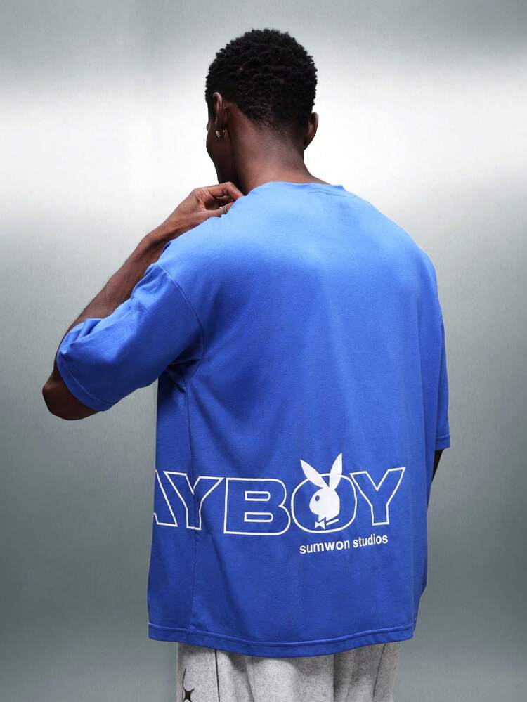 PLAYBOY X SUMWON T-shirt grafica con stampa frontale e posteriore