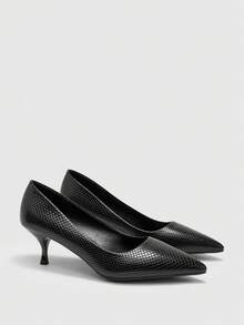 CUCCOO BIZCHIC Zapatos de tacón alto para mujer - Negro - Ver 2