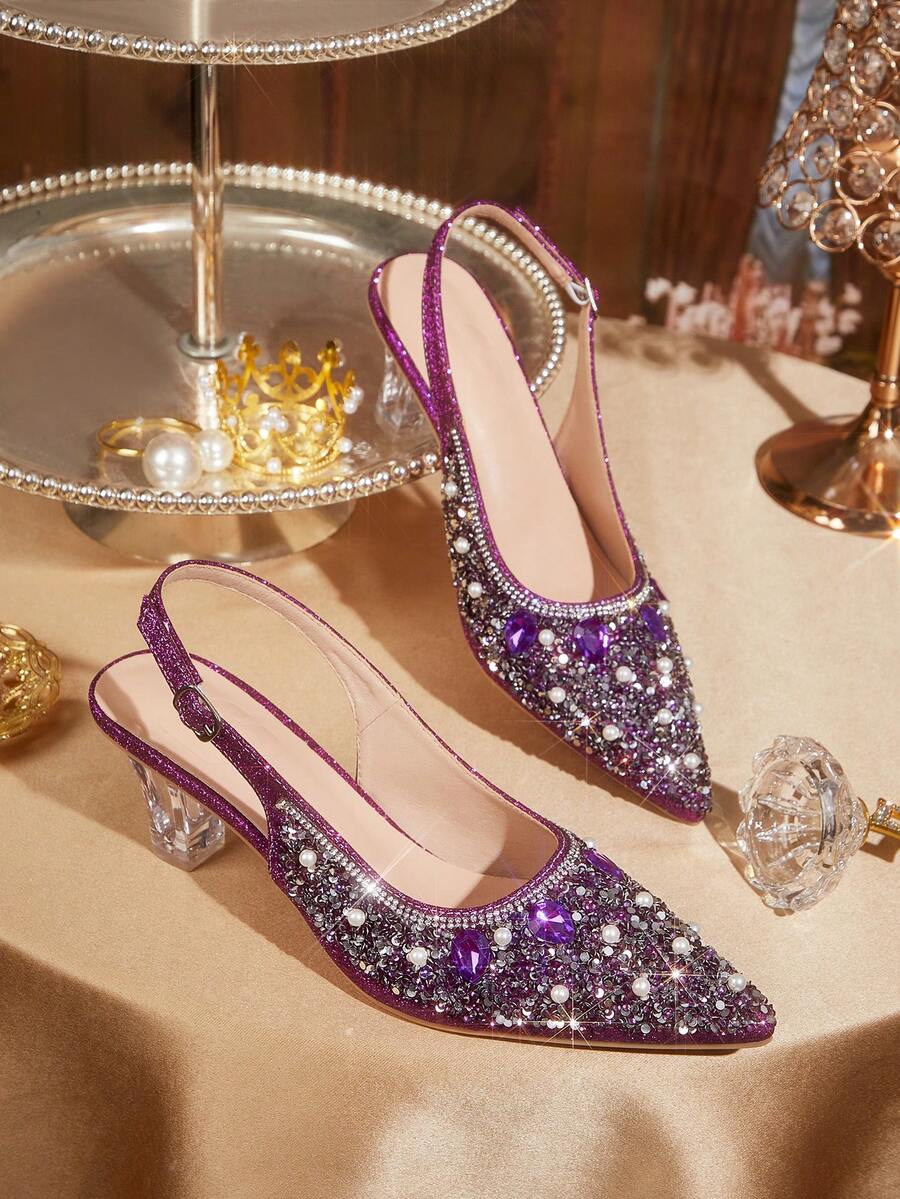 CUCCOO TILAWA Women Pumps Valentine's Day - Purple - View 1