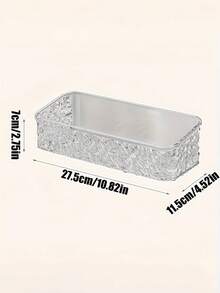 1pc Glacial Acrylic Bathroom Organizer - No Drill Wall Mounted Shelf For Vanity Storage Counter Frosted Ice Pattern Makeup & Skincare Storage Rack Waterproof Adhesive Shelves For Shower Corner Space Saving Bathroom Decor For Summer Spa Retreat - White - View 7