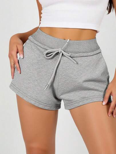 Resyla 2pcs/Set Women's Casual Sporty Shorts, Fashion & Versatile For Summer Vacation