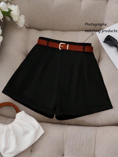 Rometta Plus Size Women's Fashion Simple Casual Shorts