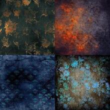 12张6英寸x6英寸复古图案纸，做旧大马士革纹，仿古纸张，装饰剪贴簿纸，非常适合制作卡片、手账、相册、照片、信封等，节日装饰，多种颜色图案纸套装，装饰工艺纸，适合青少年、女孩、成人、朋友、情侣、学校用品、返校季使用 - 彩色 - 查看 3