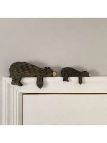 Đồ trang trí cửa hình gấu bằng gỗ, Gấu bố, Trang trí khung cửa, Trang trí phòng trẻ em, Trang trí tường phong cách Boho bằng gỗ, Gấu ngủ trong rừng, Trang trí rừng cho lớp học, phòng ngủ, kệ phòng trẻ em, Trang trí cửa phòng trẻ em, Quà Giáng sinh cho gia đình, Quà tân gia lý tưởng - Nhiều màu - Xem 7