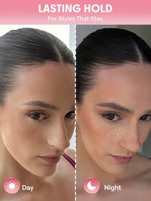 SHEGLAM HAIR Cupid's Charm Glossy Shine Strong Styling Stick,Pink Hair Smooth Wax Stick,Flyaway Hair Control,Elegant Sticks,Long-Lasting Hold,Sleek Look In 1-Swipe,Non-Sticky & Non-Greasy,Flake-Free & Zero White Cast,Cranberry Scent Made For All Hair Types|Straigh,Wavy,Curly,Coily