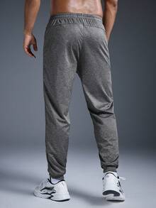 Driftmere Men's Sports Pants, Outdoor Casual Drawstring Waist Trousers, Quick-Dry Stretchy Wrinkle-Resistant Spring To Summer, For Spring/Summer, Comfort And Soft Sports Pants, For Gym And Jogger, Athleisure Style, Sporty Fashion Father's Day – A Fathers Day Gift Guide - Dark Grey - View 2