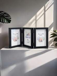 Khung ảnh nhiều mảnh màu đen, 2, 3, 4 tấm ghép hình, có bản lề, chứa ảnh tiêu chuẩn 4x6 và 5x7. Món quà lý tưởng cho Ngày của Mẹ, Lễ cưới, Kỷ niệm, dành cho gia đình, bạn bè, trang trí nhà cửa, văn phòng, bàn làm việc. - Nhiều màu - Xem 5