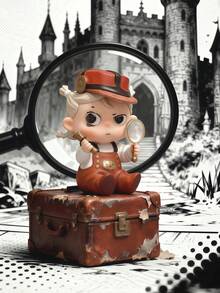 POKOJA LAND Caixa Surpresa (Sem Enchimento de Pelúcia) Bonita Figura Decorativa de Personagem de Desenho Animado, Conjunto de Aventura na Floresta Fantástica - 16 Modelos Regulares + 4 Figuras de Personagens Misteriosos com Designs Temáticos, Figuras Misteriosas Decorativas para Coleção e Exposição, Enfeites de Mesa, Presentes de Feriado - Maré jogar caixa cega - Visão 12