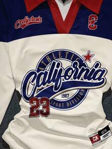 Attitoon Áo thun nữ kiểu dáng thường ngày in chữ phối màu, thích hợp cho mùa thu. - Nhiều màu - Xem 4