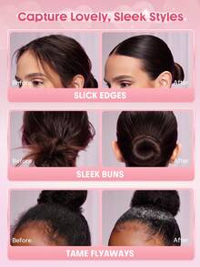 SHEGLAM HAIR Cupid's Charm Glossy Shine Strong Styling Stick,Pink Hair Smooth Wax Stick,Flyaway Hair Control,Elegant Sticks,Long-Lasting Hold,Sleek Look In 1-Swipe,Non-Sticky & Non-Greasy,Flake-Free & Zero White Cast,Cranberry Scent Made For All Hair Types|Straigh,Wavy,Curly,Coily