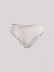 Hourtrue 3pcs Set Solid Color Lace Patchwork Spaghetti Strap Hollow Triangle Panty, Sexy & Romantic Women Underwear - Multicolor - View 11