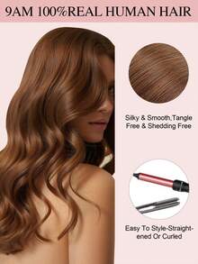 9AM Hair 接发 4 件装，含 8 个接发夹 直发夹接发 100% 真人发色 4# 浅棕色 12-18 英寸双纬隐形接发 雷米天然真人发 适合女性女孩日常全头使用 接发 运动 度假 旅行 节日 舞会 户外 角色扮演 校园 学校 海滩 婚礼 露营 假日装扮 夏季装扮 度假氛围 魅力 优雅休闲 Y2K 时尚风格 SS25 关键词 - S4 - 查看 10