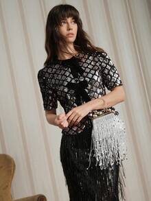 SHEIN SXY Red Clutch Bag For Women, Fashion Minimalist Design, Customizable, Classic Versatile, Faux Feather Decor, Bright Pink, Suitable For Cocktail Party, Party, Prom, Club, Date, Birthday, Formal Dinner, Valentine's Day, New Year - Silver - View 8