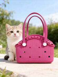 PETSIN 1 Piece Multi-Functional Pet Waterproof DIY Handbag Soft And Easy To Clean Large Capacity DIY Bag Portable Handbag Pet Supplies